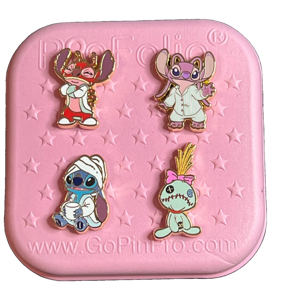 Disney PALM Pink A La Mode Micro Series Pins LE 300 Stitch Leroy Angel Scrump